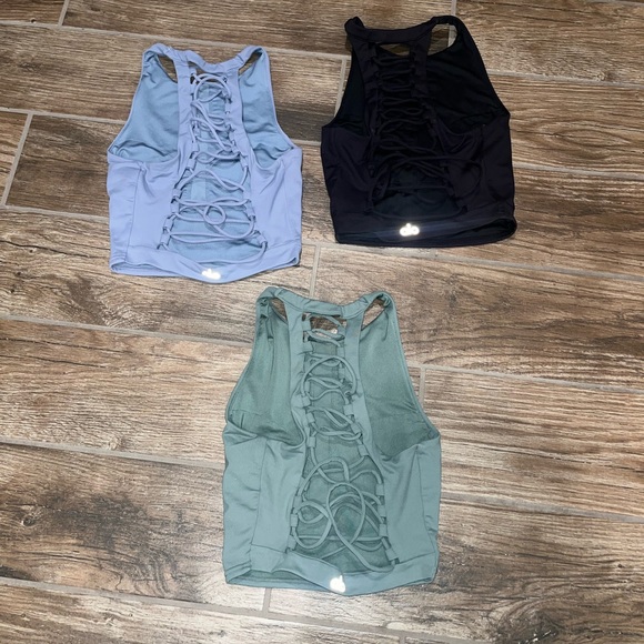 ALO Yoga Other - Alo high neck lace back crop top bra bundle